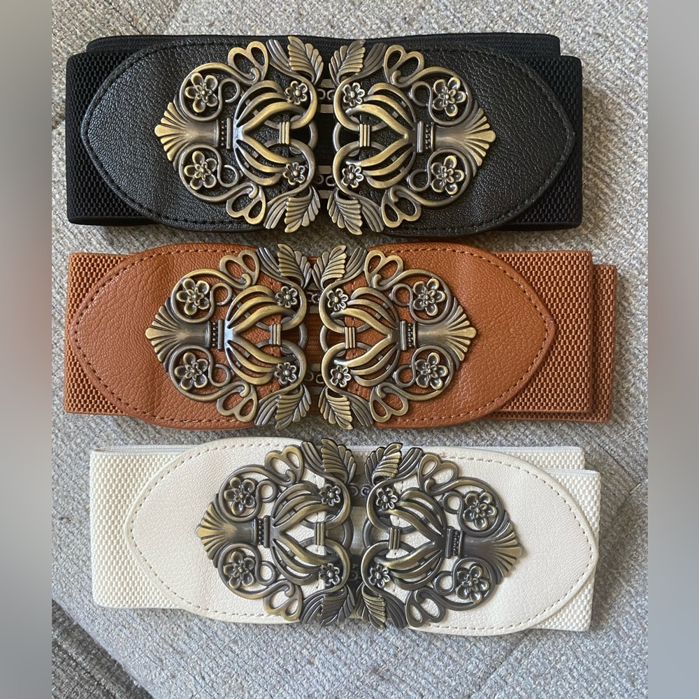 Elastic Cinch Belts - Pkg of 3